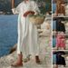 Women's Linen Blend Shirt Dress – Oversized Long Sleeve Button-Down Tunic (S-5XL, White/Pink/Black/Brown/Navy)_ecoleips.com