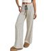 Voya European American Miravia Women's Foreign Trade Women's Clothing Striped Print Comfortable Japanese And Korean Home Casual Loose Wide-leg Pants_ecoleips.com