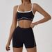 Women's Clothing New Nude Tight Outdoor Sports Suit With Thin Shoulder Straps And Contrasting Color Underwear Suspenders Yoga Clothes_ecoleips.com