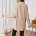 New Cross-border Hot-selling Autumn And Winter Pregnant Women's Fashion Women's Clothing Plain Zipper Loose Long-sleeved T-shirt_ecoleips.com