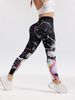 Women's High-Waisted Digital Printed Yoga Pants Seamless Fitness Leggings Hip Lifting Running Tight Sports Pants_ecoleips.com
