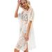 Lace Embroidered Bikini Top & Beach Skirt Set - Holiday Vacation Blouse With Matching Bottoms_ecoleips.com