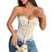Women's Clothing Pure Lace Lace Curve Goddess Low Cut Style Hot Girl Must Have Button Tube Top_ecoleips.com