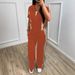 Women's Straight Fit Zippered Short Sleeve Top With Elastic Waist And Pockets Casual Versatile Spring Summer Everyday Commute Suit_ecoleips.com