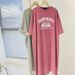 Korean Casual Minimalist Niche Design High-end Mid-length With Slit, Loose Fit, Slimming Effect, Trendy Women's Dress_ecoleips.com