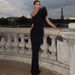New Style Elegant Noble Solid Color Asymmetric Shoulder Feather Slim Fit Long Evening Dress For Women_ecoleips.com
