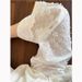 Women's High-Waisted Wide Leg Pants White Lace Openwork Casual Summer Style Thin Loose Fit Straight Leg With Floral Embroidery_ecoleips.com