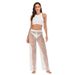 Women's Clothing Fashion Hollow Sexy Casual Temperament Beach Pants Hand Hook Loose Knitted Wide Leg Pants Trousers_ecoleips.com