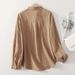 Women's Clothing Cotton Long Sleeved Shirt Loose Striped Retro Style Base Top Spring New Style For Women_ecoleips.com
