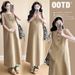 Summer New Korean Fashion Denim Maternity Dress_ecoleips.com
