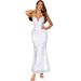 Women's Clothing Sexy Backless Sequined White Dress_ecoleips.com