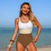 Women's Floral Color Blocked One Piece Swimsuit Sexy Vacation Suit Regular Size Polyester_ecoleips.com