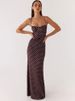 Mozision Polka Dot Backless Sexy Maxi Dress Women Elegant Fashion Spaghetti Strap Sleeveless Bodycon Club Party Long Dress_ecoleips.com