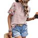 2026 European And American Women's Clothing Summer New Embroidered Printed Buckle Wave High-neck_ecoleips.com