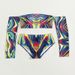 Verve For Women Long Sleeve Sexy Bikini Swimwear Two-Piece Swimsuit_ecoleips.com