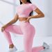 Women's Clothing Suit Women's High Waist Hip Lifting Navel Exposed T Shirt Outdoor Running Training Suit_ecoleips.com