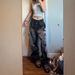 Unisex High Street Printed Denim Jeans Vibe Mopping Trousers Casual Cotton Office Lady Spring/Autumn_ecoleips.com