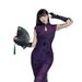 Spider Web Cheongsam Set Chinese Style Dark Dress Women's Clothing Spring New 2025 CF25029_ecoleips.com