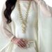 Modest Abaya Dress Plus Size Rhinestone Decorated Sheer Batwing Sleeve Long Robe For Women Middle Eastern Style Luxurious Polyester Dress_ecoleips.com