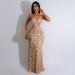 Women's Clothing Sequin Party Long Skirt Fashionable Suspender Bag Hip A Line Skirt For Women_ecoleips.com