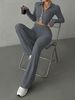 Cross-Border Autumn Winter New European American Style Women's Short Long Sleeve Zipper Fashion Casual Sweatshirt Jacket_ecoleips.com