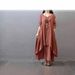 European And American Best-selling Cotton And Linen Comfortable Loose Short Sleeved Dress_ecoleips.com