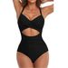 Women's Clothing One Piece Swimsuit Ladies Sexy Hollow Bikini Backless Tight Strap Swimsuit_ecoleips.com
