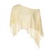 French-style Irregular Shawl Base Shirt For Women, 2026 Spring New Fashion Loose Sheer Knitted Top Wholesale_ecoleips.com