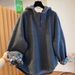 UNMUN High-end Gray Hooded Half-zip Sweatshirt For Women, Autumn/winter 2025 New Style, Loose, Mid-length, Covers The_ecoleips.com