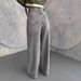 Women's High-Waisted Wide-Leg Jeans – Vintage Washed Sky Gray, Stretch Cotton, Straight Fit (S-3XL, Classic Denim For Casual & Streetwear)_ecoleips.com