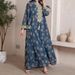 Muslim Dress WomenLuxury Gold-Embroidered Middle Eastern Dress – Elegant Dubai Arabian Robe For Women_ecoleips.com
