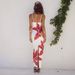 2025 Summer European And American Style Foreign Trade Women's New Sexy Strap Floral Print Slim Long Dress_ecoleips.com