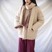 girl Winter Linen Women's Clothing Retro Artistic Buttoned Ramie Quilted Warm Cotton Jacket 2 Colors_ecoleips.com