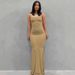 European And American Foreign Trade Women's Clothing 2026 Kardashian Skims Casual Slim-fit Strap Home Long Dress_ecoleips.com