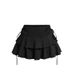 Trendy Irregular Sports Y2K Millennium Design Pleated Tie Low Waist Casual Midi Skirt Summer_ecoleips.com