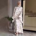 Women's Clothing Spring And Summer New Women's Comfortable Leisure Home Printed Robe Dress Set_ecoleips.com