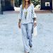 Women's Clothing Women's Printed Fashion Loose Casual Pants Set Short Sleeve V Neck Sportswear Summer_ecoleips.com