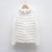 New Autumn And Winter New Light And Thin Down Jacket Women's Splicing Stand-up Collar Outdoor Sports Slim Yoga Fitness Top_ecoleips.com
