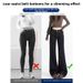 Women's American Style Dark Blue Flared Jeans Straight Leg Loose Fit plus Size Retro Low Waist Slimming Wide Leg Floor Length_ecoleips.com