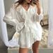 European And American Design Sense Ruffled Fashion Casual Set 2025 Spring Summer New Lace-Up Cardigan Top Shorts Women's_ecoleips.com