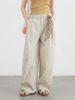 CHIC VEN Women's Pants Solid Loose High Waist Slim Wide Leg Trousers Casual Thin Female Sport Pant Spring Summer 2025_ecoleips.com