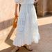 Women's Clothing White Top + White Skirt Women's Clothing Suit_ecoleips.com