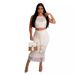 Women's Clothing Tassel Fishnet Knit Casual Two Piece Suit_ecoleips.com