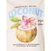 MISSGUIDED Women's Pure Cotton Graphic OV Top European Size Tropical Bliss Coconut Design_ecoleips.com
