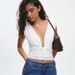Summer Sexy Solid Color Women's Sleeveless Fitted Top Twisted V Neck Hot Girl Style_ecoleips.com