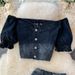 Women's Clothing Denim Skirt Mid-length High Waist Split A- Line Long Skirt Hip Skirt Two-piece Suit High Waist Short Top_ecoleips.com