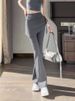 K New Fake Two-piece Drawstring Paired Pants For Women's Slimming Pants, Sporty Women's Pants Skirt, Micro Flared Pants_ecoleips.com
