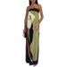 2025 Spring European And American Foreign Trade Women's Fashion Sleeveless Off-Shoulder Tube Top Sexy Backless Printed_ecoleips.com