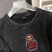 100% Cotton Sweet Fresh Print Outerwear Youthful Loose Slimming Personality Casual Comfortable Round Neck Short Sleeve_ecoleips.com