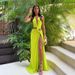Women's clothing style summer new cross-border women's fashion V-neck sexy hollow slim hip evening dress_ecoleips.com